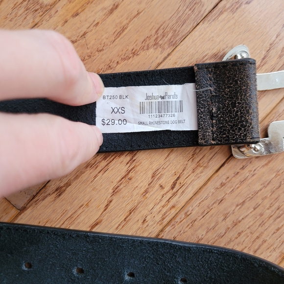 Y2K Joshua Perets Yorkie Dog Brand Buckle Crystals XXS - Picture 4 of 10